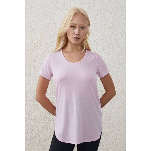 Body Cotton On Womens Gym T Shirt Large Purple Round Neck Relaxed NWT - Picture 1 of 10